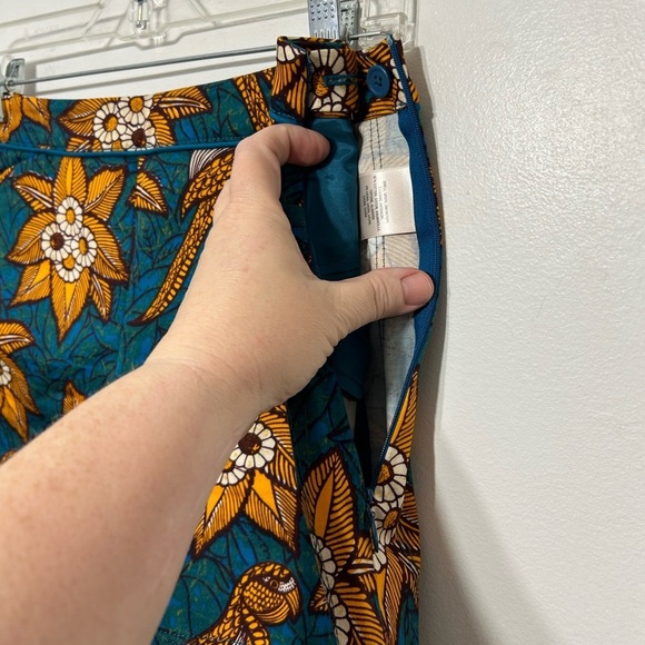 Elevenses Anthropologie Bird of Paradise Floral Tropical Batik Shorts - Picture 6 of 12